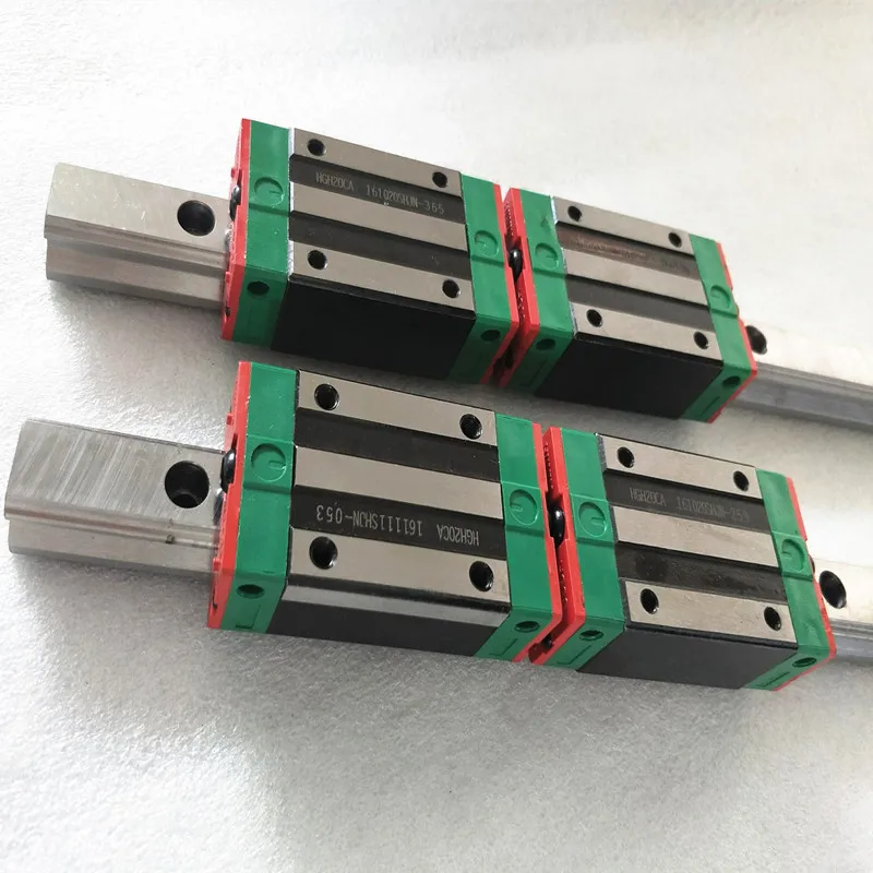 CNC Set 25 800mm 2x Linear Guideway Rail 4x Square type carriage