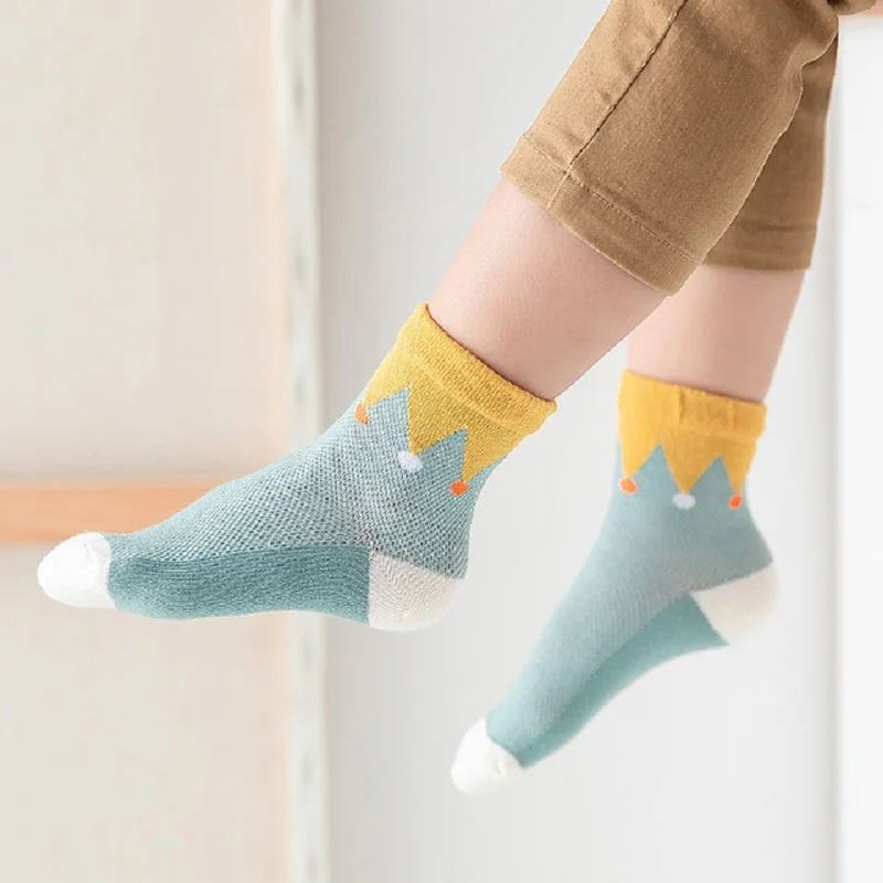 

5Pcs Cartoon Baby Socks Cotton Girls Boys Socks Casual Breathable for Kids Baby Socks for Birthday Toddler Gifts 1-12Y