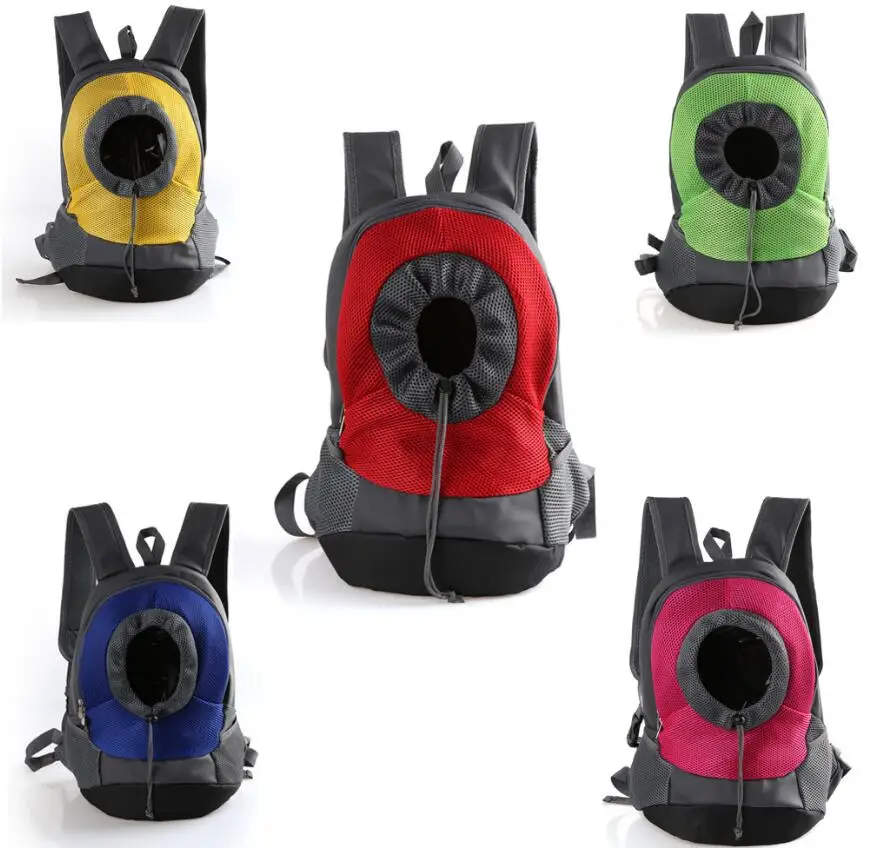 Высококачественные нагрудные бутерброды Pet сумки для переноса собак будка для питомца рюкзак для собаки желтый/синий/зеленый/розовый красный/красный Размер S/M