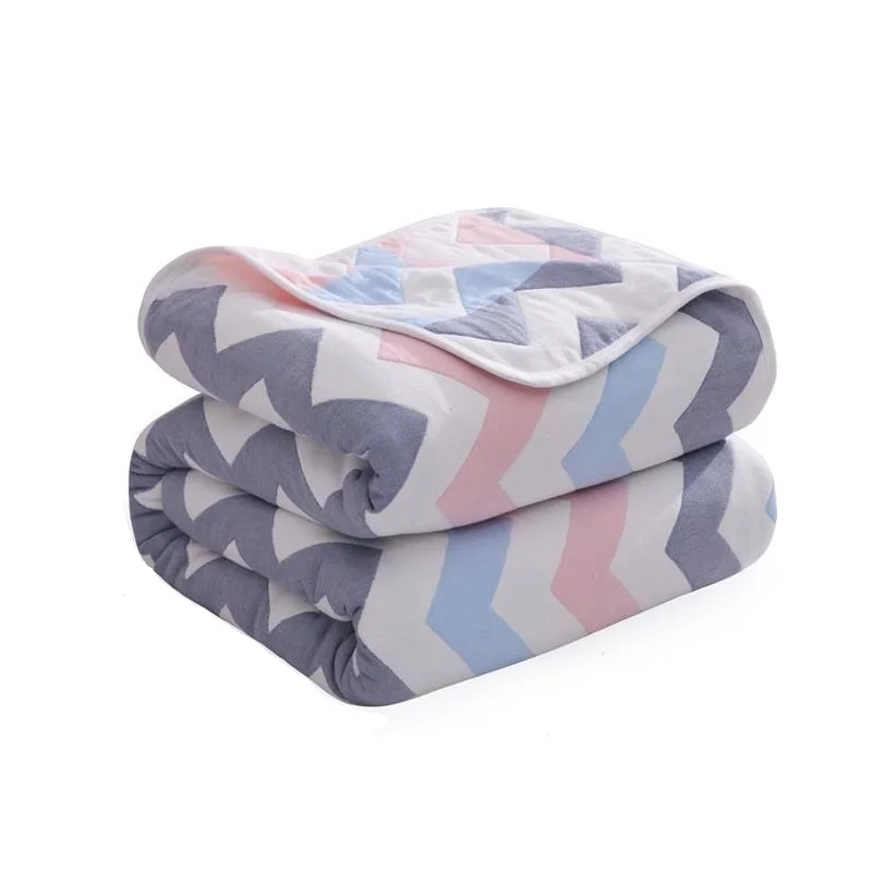 

Multi-use Baby Blanket Six Layer Cotton Quilt Newborn Swaddle Wrap Breathable Moisture Sleep Blanket Sofa Rest Blanket Nap Quilt
