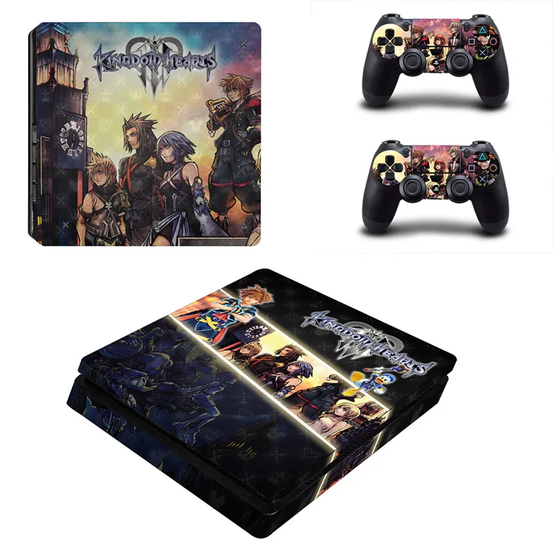 Kingdom Hearts 3 PS4 тонкая наклейка для кожи Play station 4 Slim sticker s Decal Pegatina для игровой консоли и контроллера