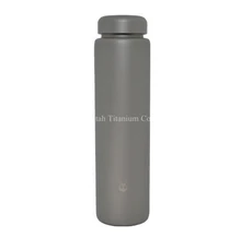 Pure Titanium 300ml Capacity Direct Drinking Water Bottle Anti-corrosion Durable Light Weight 108g for Outdoors Camping