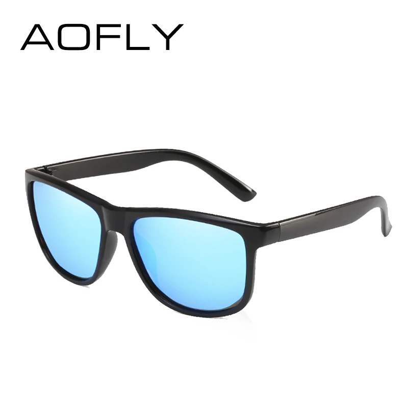 Koop Aofly Brand Design Gepolariseerde Zonnebril Mannen Rijden Zonnebril Vintage Retro Spiegel Goggle Brillen Mannelijke Gafas De Sol AF8031