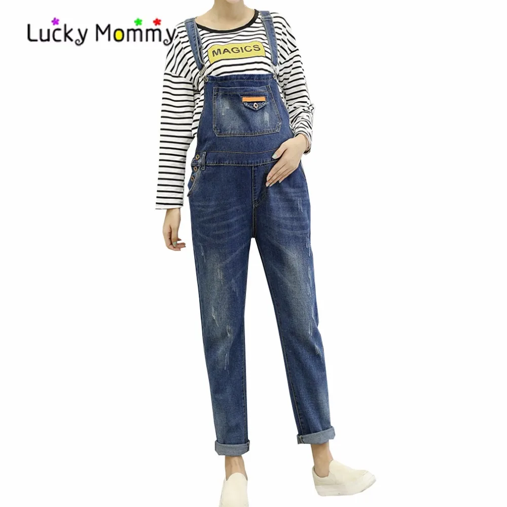 

Denim Maternity Clothes Spring Pregnancy Overalls Maternity Jumpsuits for Pregnant Women Jeans Fall Pregnant Suspender Trousers