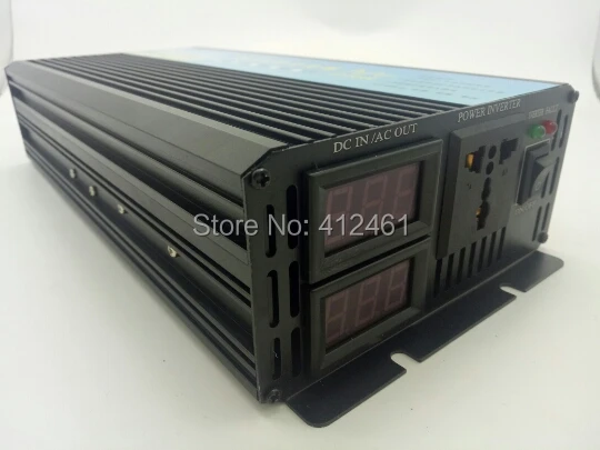 3000W Peak 1500W инвертор немодулированного синусоидального сигнала от 24V до 120V |