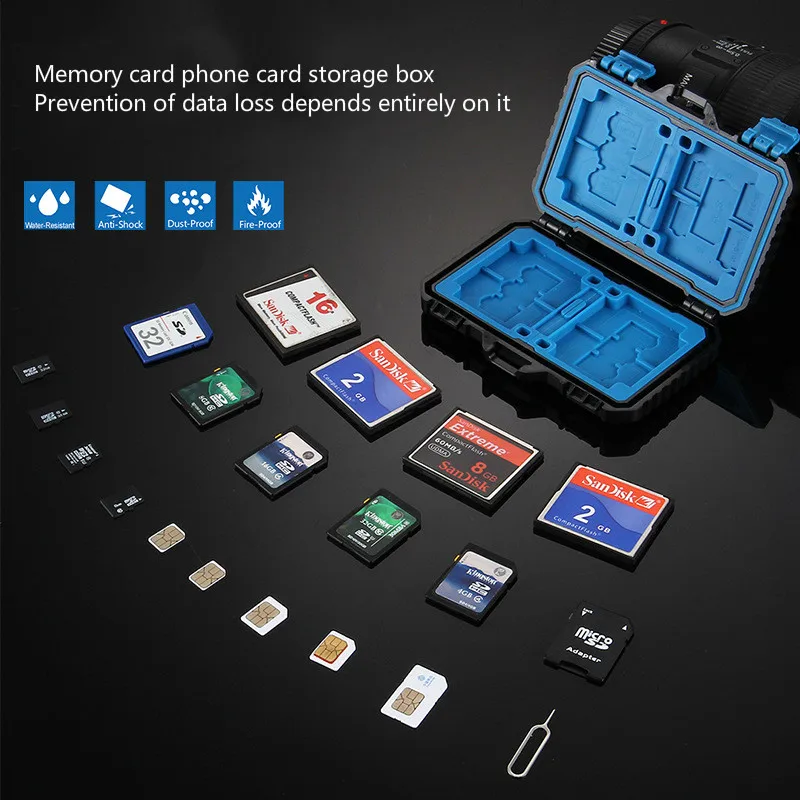 Hot sale Camera Storage Box Waterproof Memory Card Storage Bags Camera