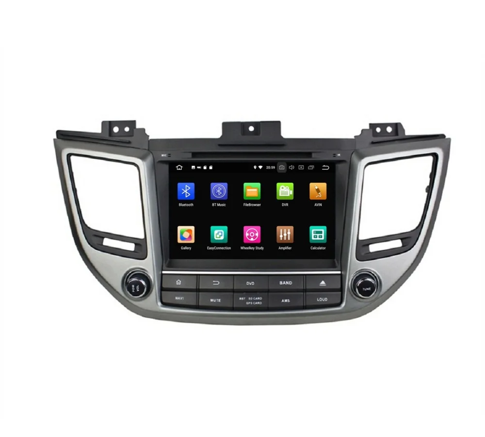 Discount IPS Screen 4GB+32GB 8" Octa Core Android 8.0 Car DVD Player for Hyundai Tucson ix35 2015 2016 Radio GPS WIFI Bluetooth TV USB 1