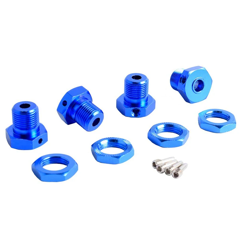 4PCS 17mm Wheel Hub Hex Adapter Aluminum Conversion Adapter Wheel Rim