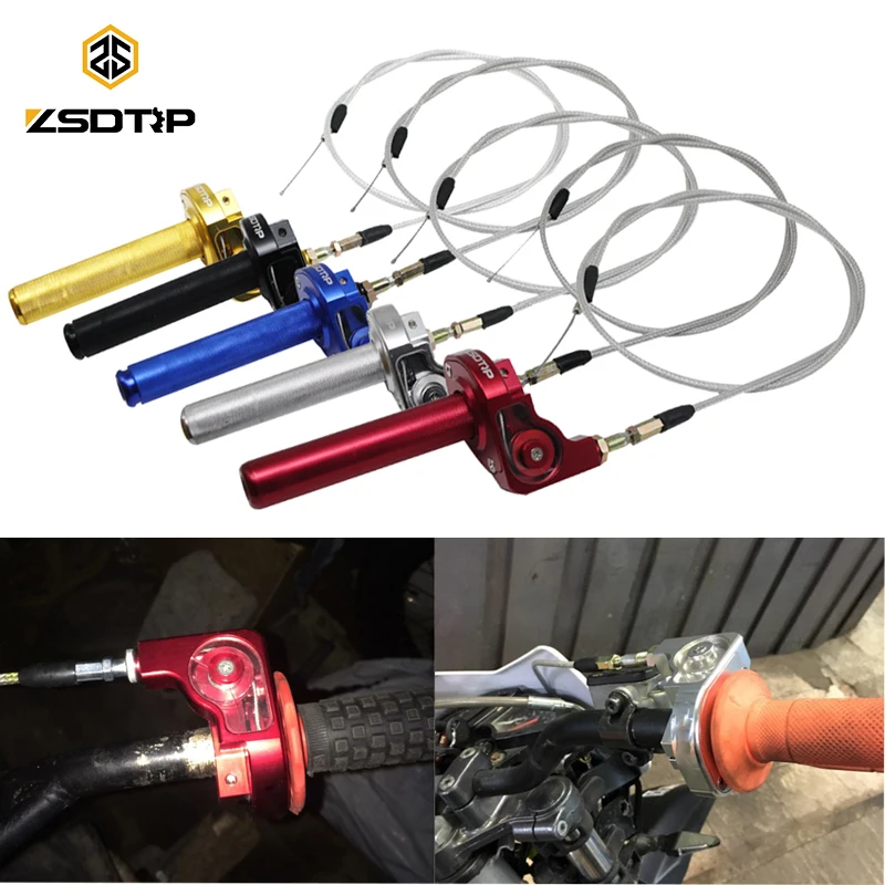 ZSDTRP 7/8 &quotCNC алюминиевая рукоятка дроссельной заслонки скручивающая