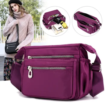 

B-9601 Fashion Female Bags for Women 2018 New Light Waterproof Single Shoulder Bag Mummy Bags Travel Nylon Oxford Bag