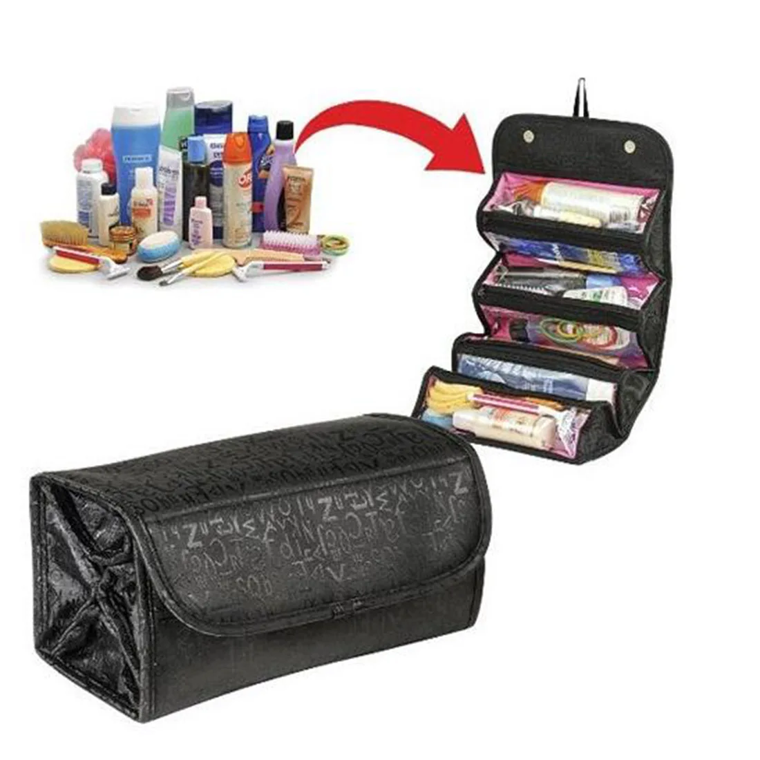 New style Practical High Quality Cheap Roll Cosmetics Organiser Makeup