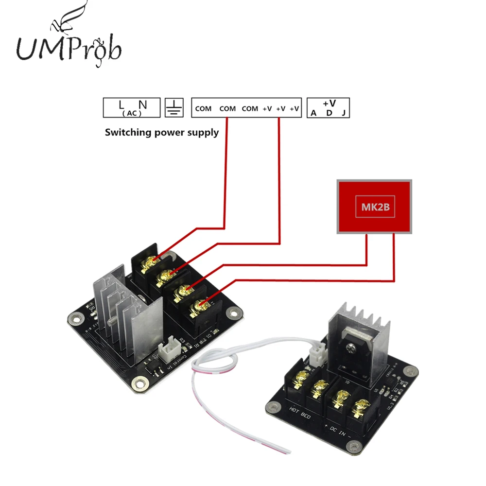 3D طابعة ساخنة السرير الطاقة وحدة عالية الحالي 210A MOSFET ترقية ل RAMPS 1.4/1.5/1.6 MK2B