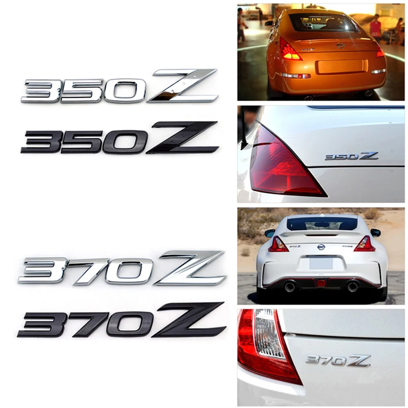 Продажа 350Z 370Z Алюминий сплав АБС пластик, автомобильный автоэмблема значок наклейки для NISSAN 350Z 370Z Fairlady Z Z33 Z34 хром черный