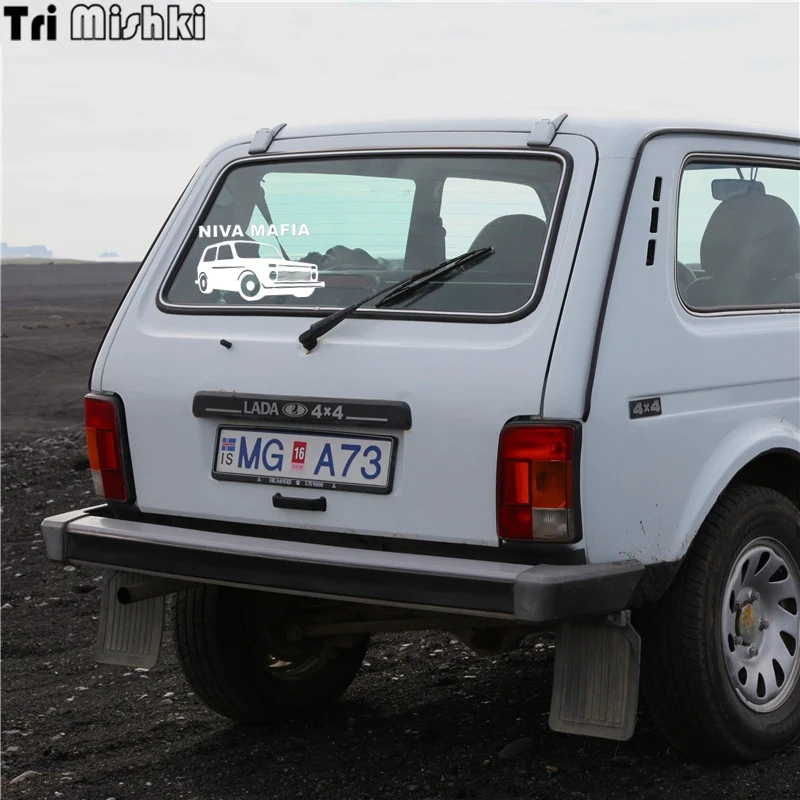 Tri Mishki HZX241 12.2*20см 1-4шт прикольные виниловые наклейки на авто niva mafia 4x4 ваз лада нива наклейки на машину наклейка для авто стикеры