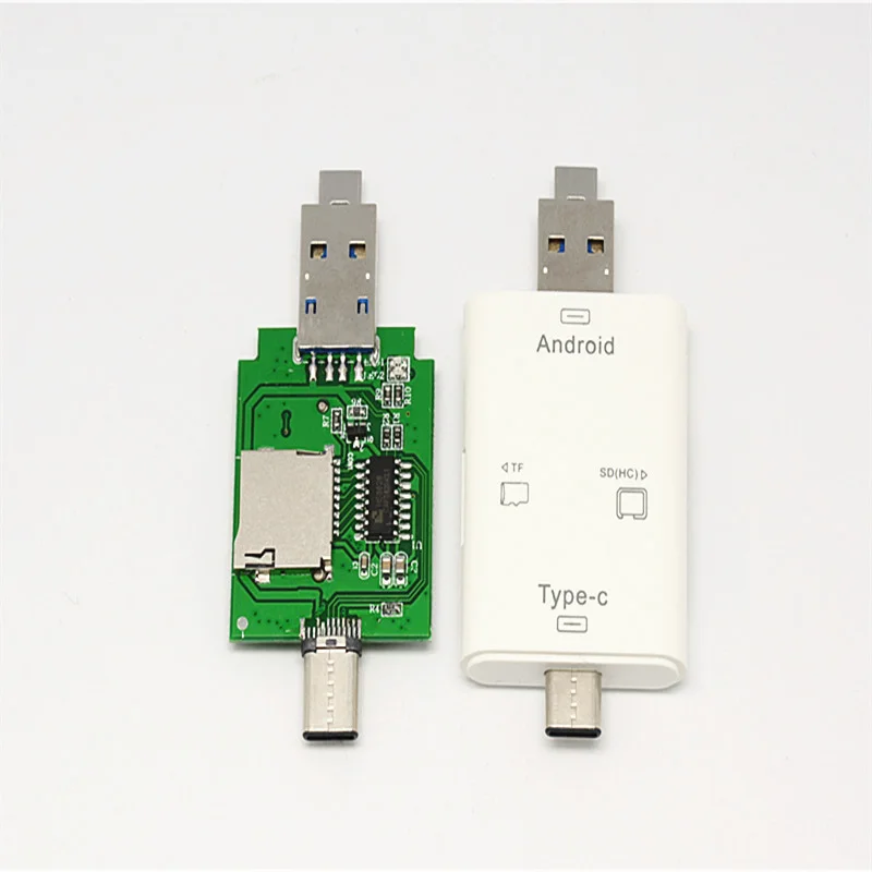 3-в-1 многофункциональный Тип-C USB OTG Картридер для Micro SD карты памяти TF SD998