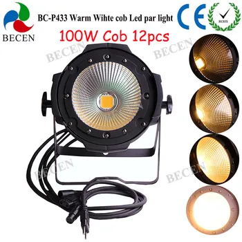 

8pcs/lot 100w led COB PAR warm color COB led par lighting disco bar ktv night club led cob par wash light