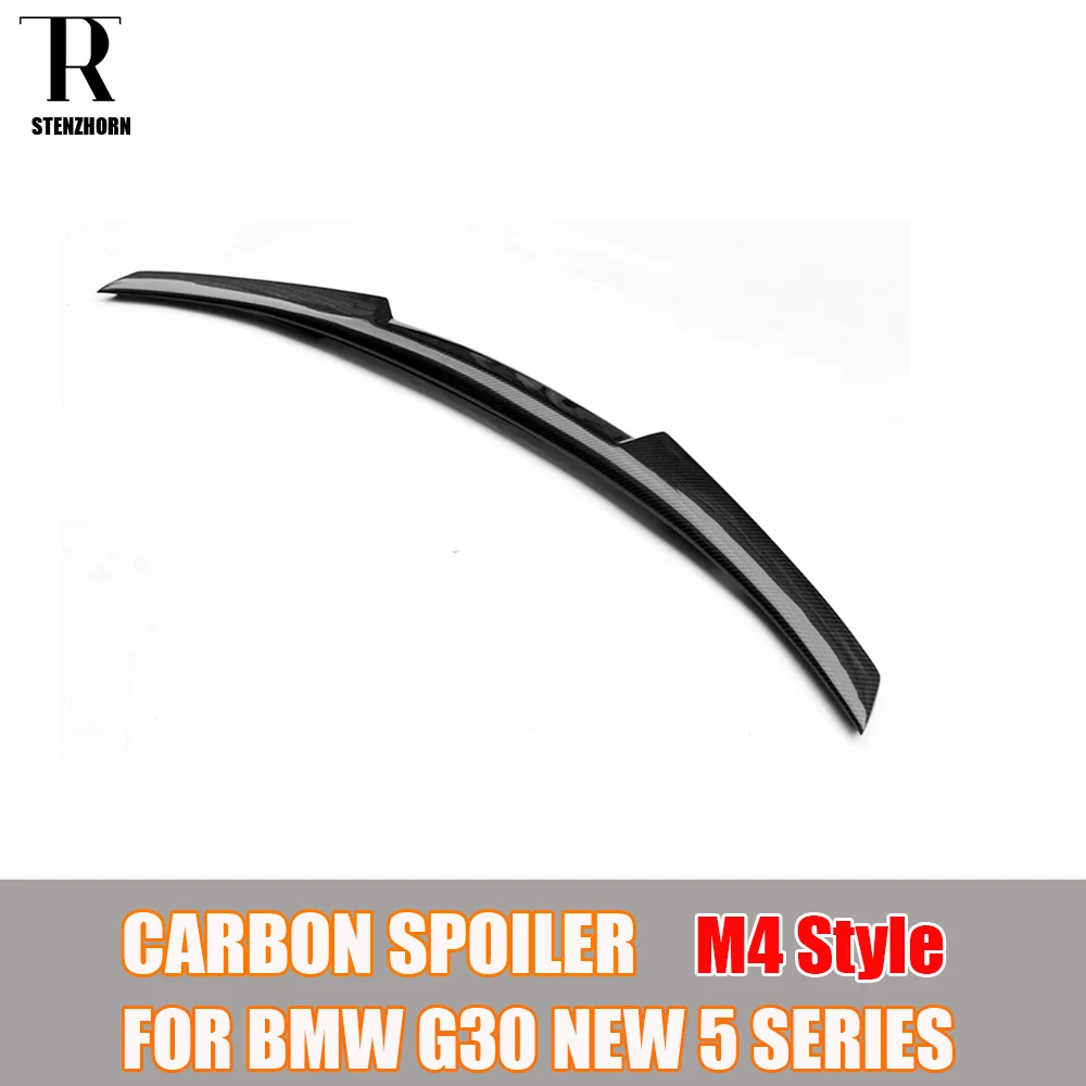 G30 M4 Стиль углеродного волокна спойлер на задний багажник крыло для BMW 530 540 F90 M5 2017