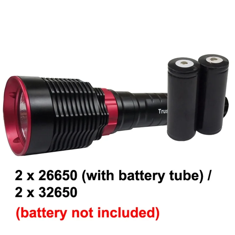  2019 TrustFire TR-DF010 Lanterna Cree XHP70 1600 Lumens Diving LED Flashlight - Black ( 2x26650 Bat - 32754853915
