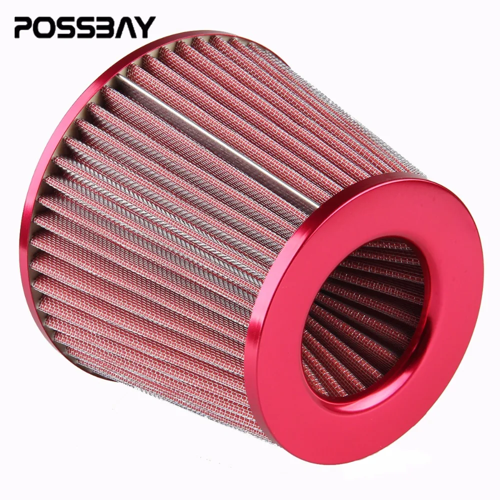 Buy Universal Auto Vehicle Red Car Air Filter Cold Air