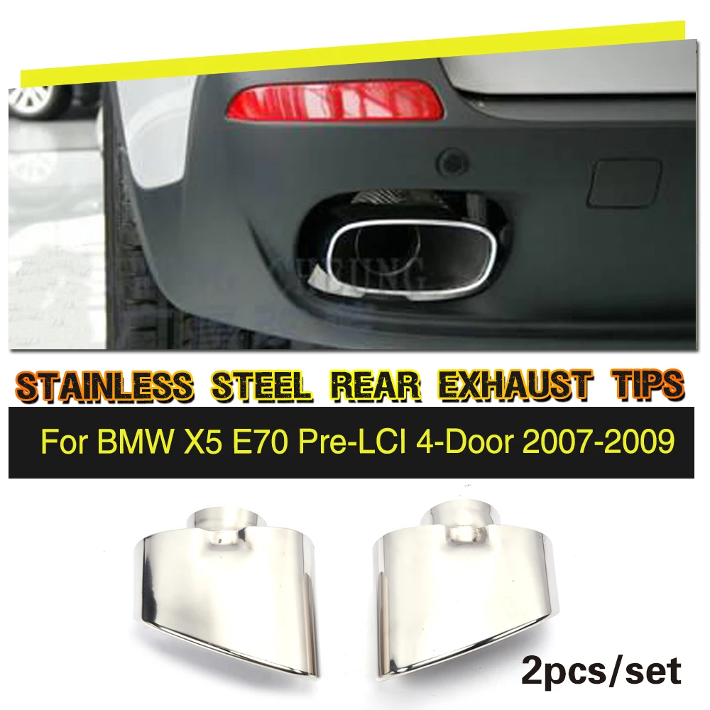 Stainless Steel Car Exhaust Muffler for BMW X5 E70 Pre LCI 2007 2009