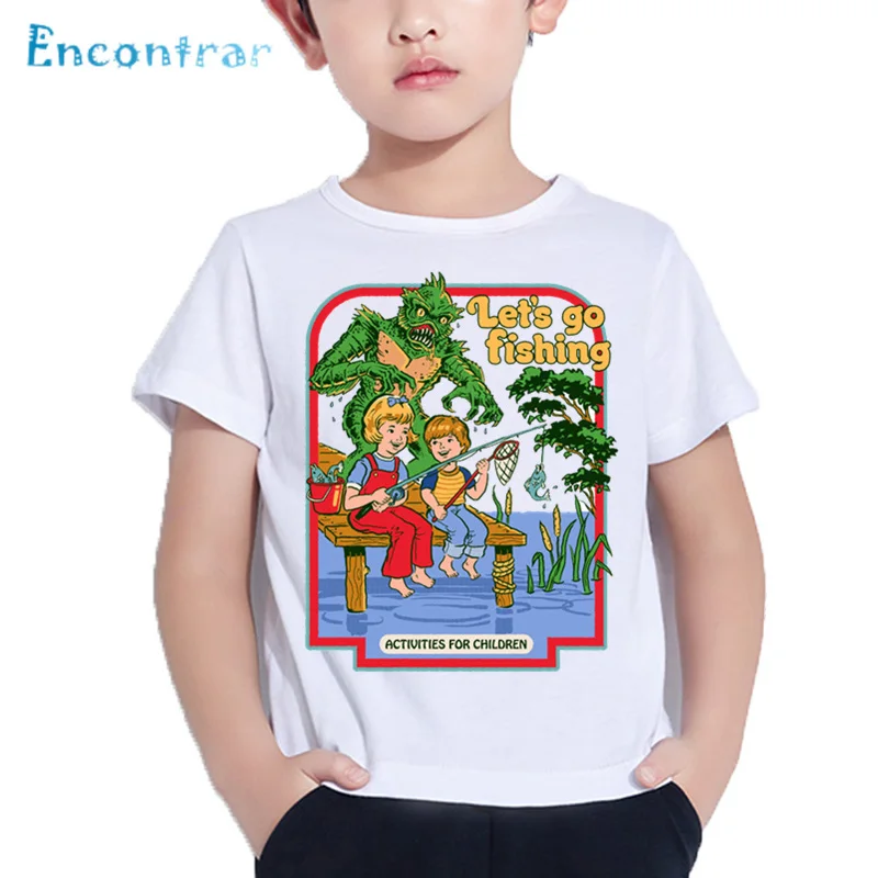 

Kids American Horror Story Print Funny T shirt Baby Boys Summer Comfortable Tops Girls Casual White T-shirt,HKP5603