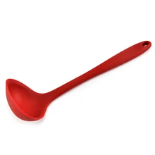 Силиконовая суповая ложка высокотемпературная устойчивая с длинной ручкой Совок Кухонные принадлежности XHC88