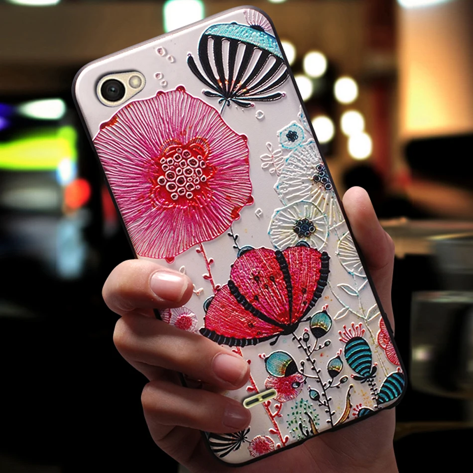 YonLinTan coque чехол для LG Q6 2017 K7/K4 K5 силиконовый Мобильный милый 3D роскошный мягкий