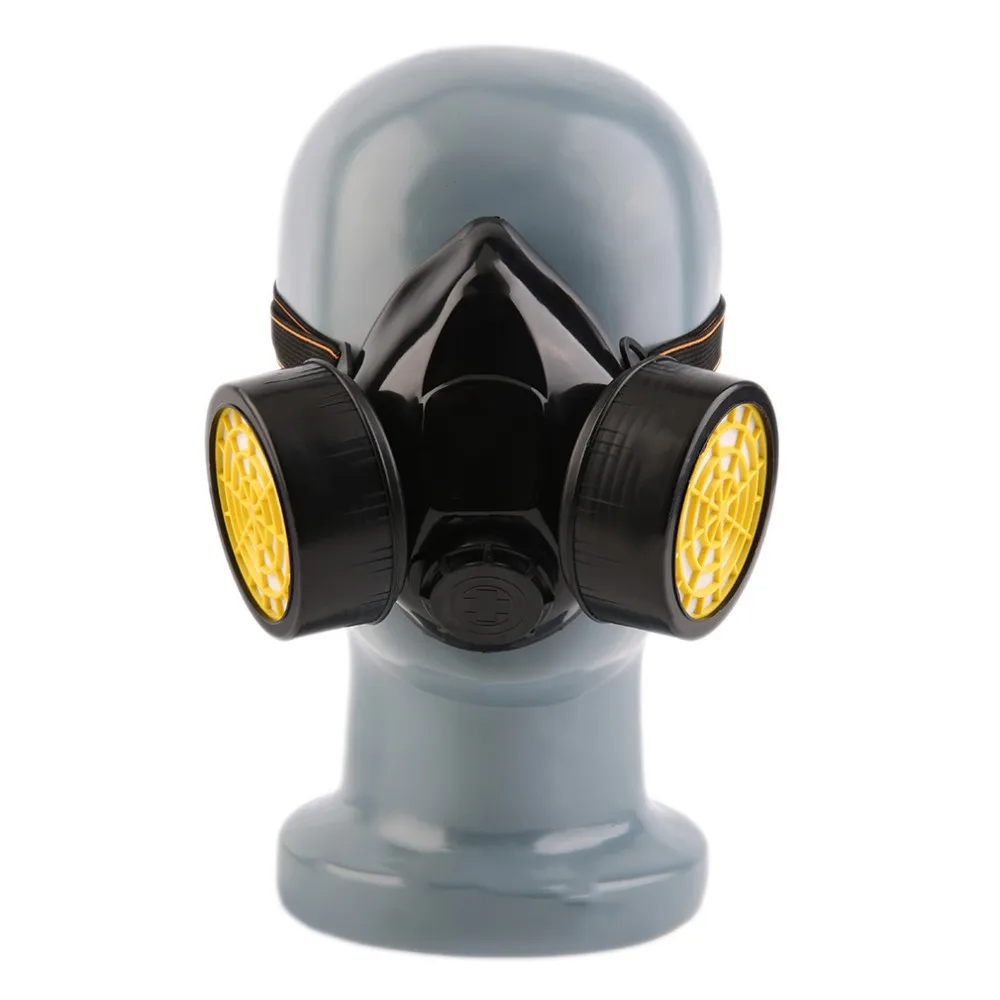 Аварийная безопасность, выживание респираторная газовая маска с 2 двойными защитными фильтром Прямая