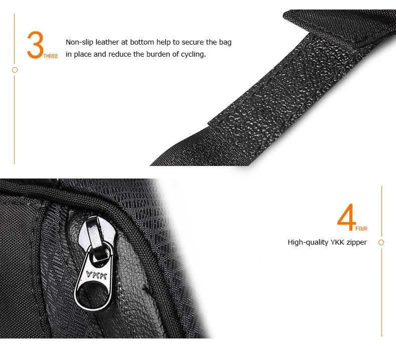 Excellent Roswheel Race 131432 Mountain Road Cycling Bike Bicycle Strap-on Rear Seat Saddle Bag Tail Bag Pouch Pannier Sack 6