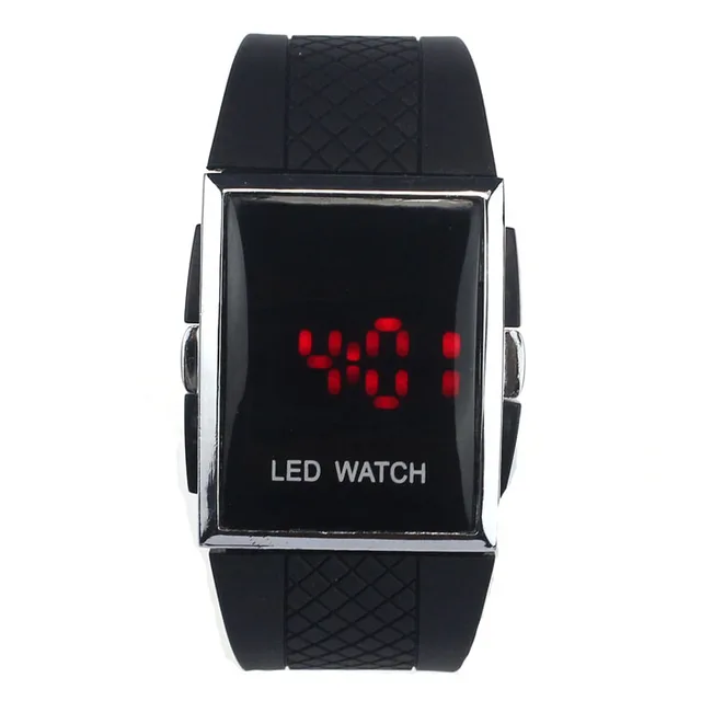 Hot Koop LED Alarm Datum Digitale Horloge Vrouwen Mannen Gel Siliconen