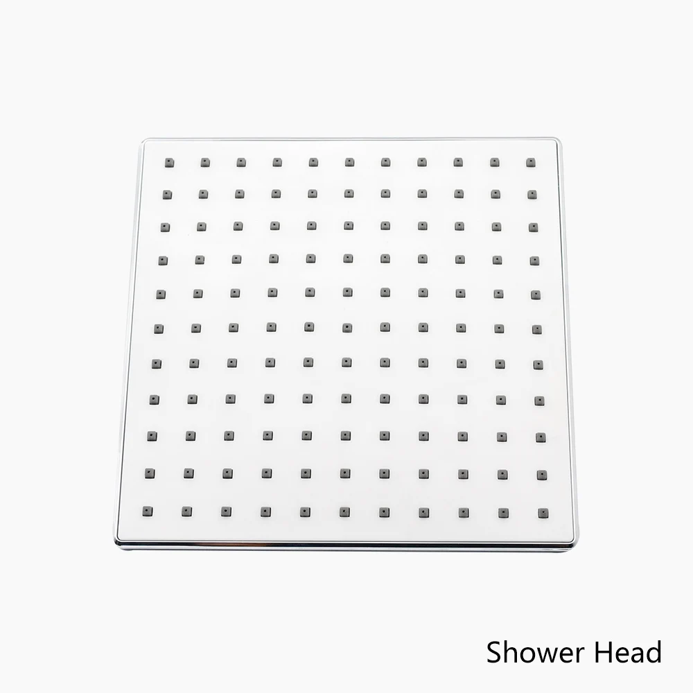 Квадратная ABS верхняя душевая головка струи душевая комната G1/2 внешняя резьба дождевой верхний опрыскиватель потолочный Душ кабина - Цвет: shower head
