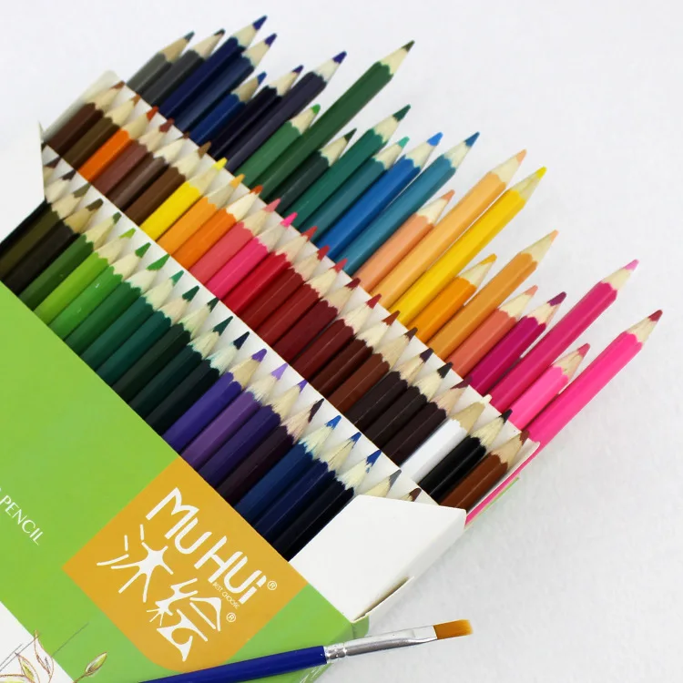 

72 Color Artist Premium Pre-Sharpened Water-soluble Water Colored Pencils Set with Brush for Kids Adults Art Drawing Sketching
