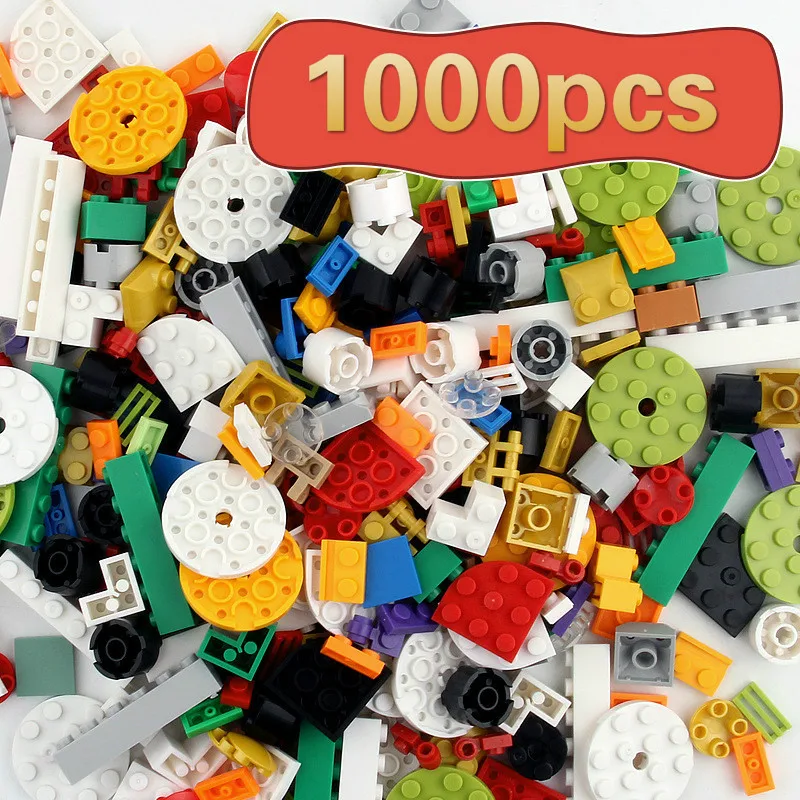 1000 pièces bricolage blocs de construction ensembles ville briques créatives compatibles toutes les marques classique éducatif assembler des jouets pour les enfants