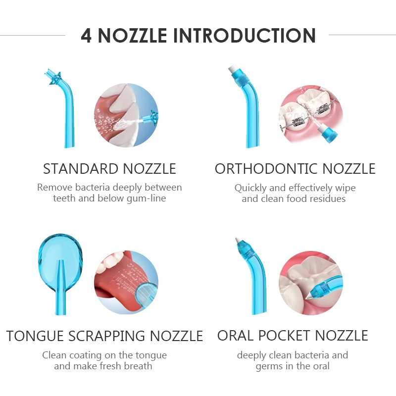 Ceny SOOCAS W3 przenośny irygator ustnej USB akumulator wody nić dentystyczna do czyszczenia zębów strumieniem wody wykałaczka do youpin