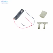 100Pcs 1xAAA Battery Case Holder Socket Wire Junction Boxes With 15cm Wires, PH 2.0 Header and Crimps