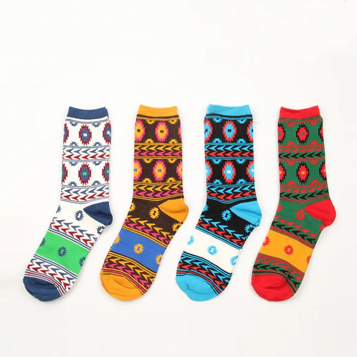 

Japanese harajuku socks high Retro stripe sock for women Style Pure Cotton Men's Socks 36-43 M1401