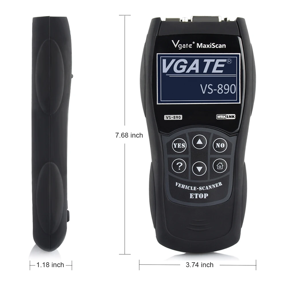 VS890 OBD2 считыватель кодов универсальный Vgate сканер многоязычный автомобильный