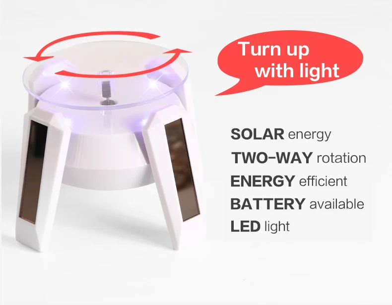 Светодиодный светильник на солнечной батарее вращающийся дисплей вращающийся браслет ювелирный дисплей подставка держатель вращающийся дисплей основание кольцо поворотный стол стенд держатель