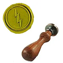 Mdlg Винтаж Lightning индивидуальный логотип свадебные приглашения Воск уплотнительное штамп палисандр ручки комплект