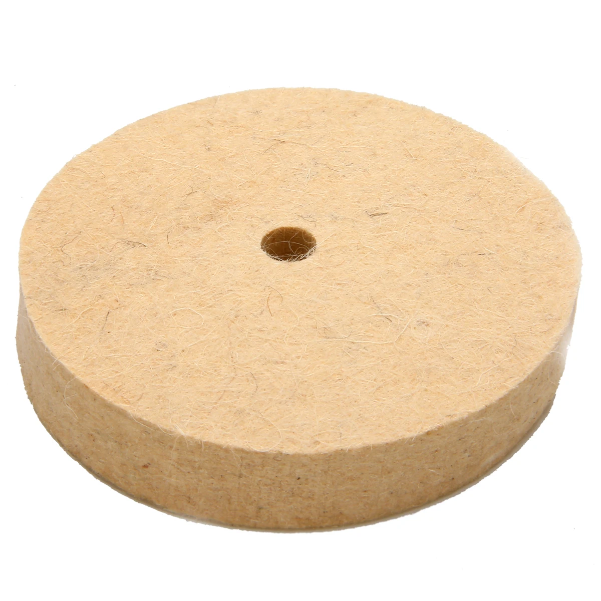 4 Inch 100x20mm Beige Wool Felt Polishing Buffing Wheel Polisher Disc Pad Rotary Tool Used With Polishing Wax Grinding Paste