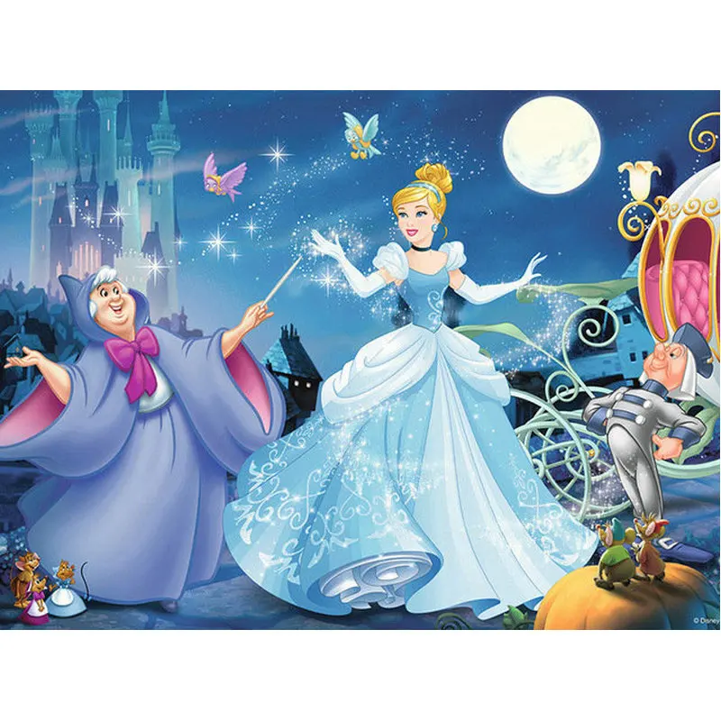 

2019 diy 5d diamond Painting Cross Stitch resin diamond embroidery mosaic diamonds Witch princess 3d picture home decor