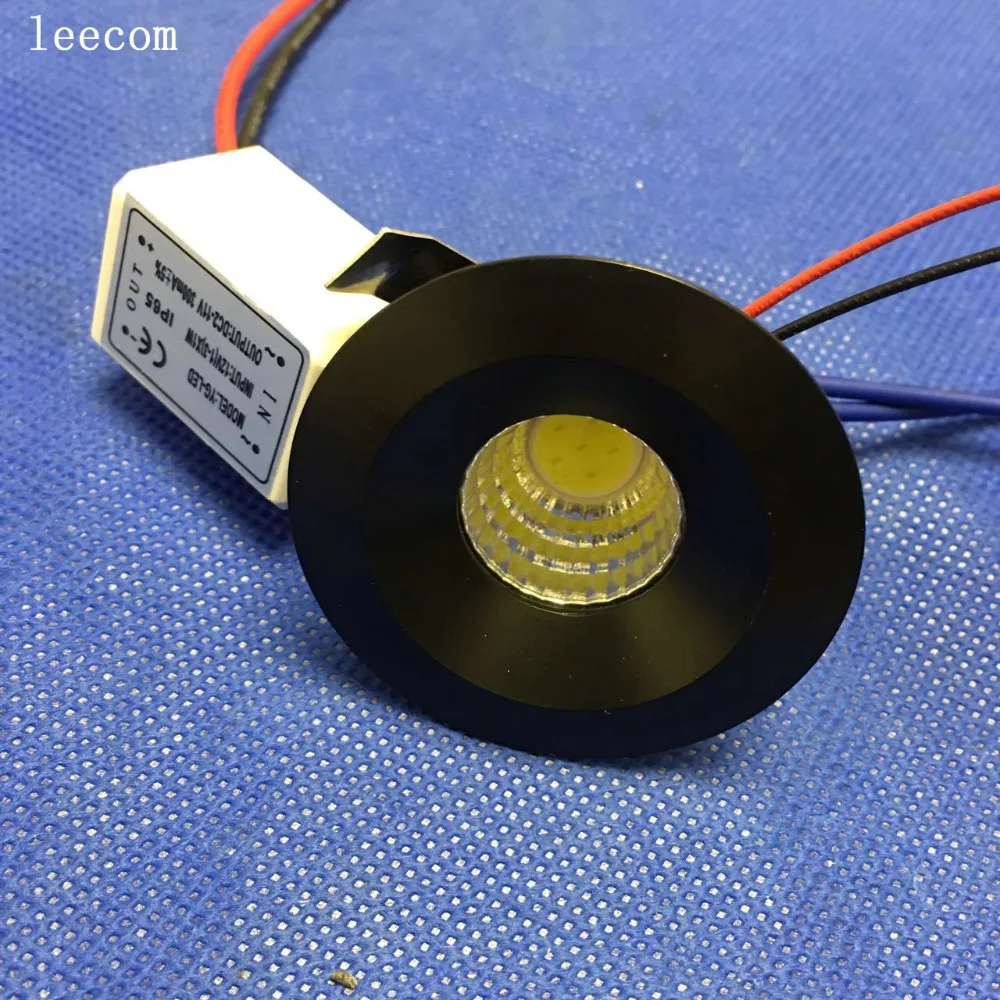 Dc12v AC230V 5 шт./лот мини светодиодные светильники белый круглый потолочные