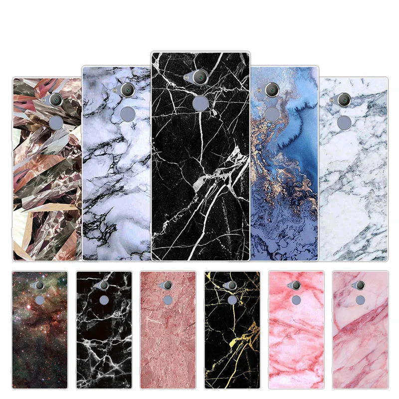 

6.0" inch for Sony Xperia XA2 Ultrathin Transparent Phone Case Painted TPU for Sony Xperia XA2 Soft Silicone Back Fashion Cover