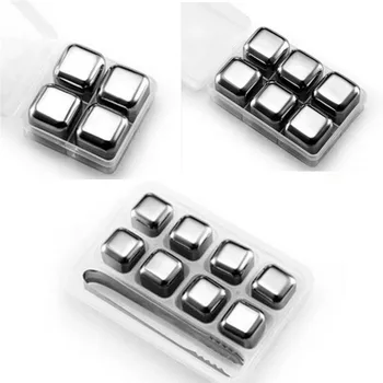 

Stainless Steel Whiskey Stones Ice Cubes Soapstone Glacier Cooler Stone bar KTV supplies stones for whiskey