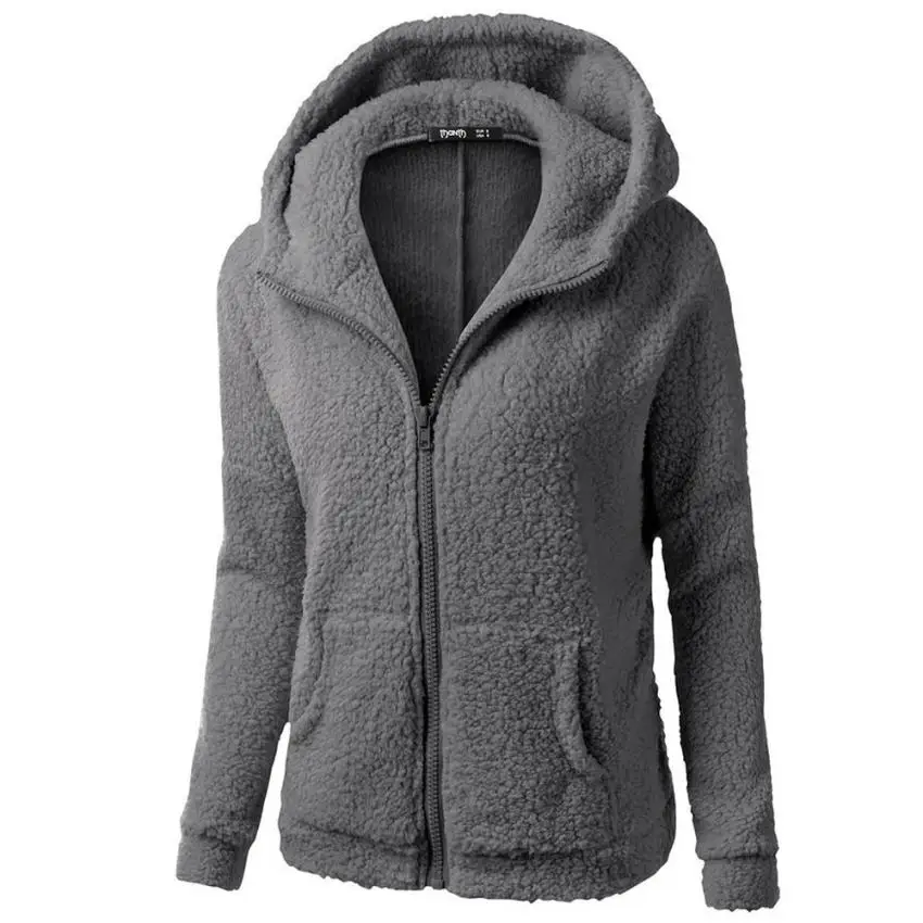 Новое высококачественное Женское пальто-свитер с капюшоном, зимнее теплое шерстяное пальто на молнии, хлопковое пальто, верхняя одежда, зимняя женская куртка, casaco feminino