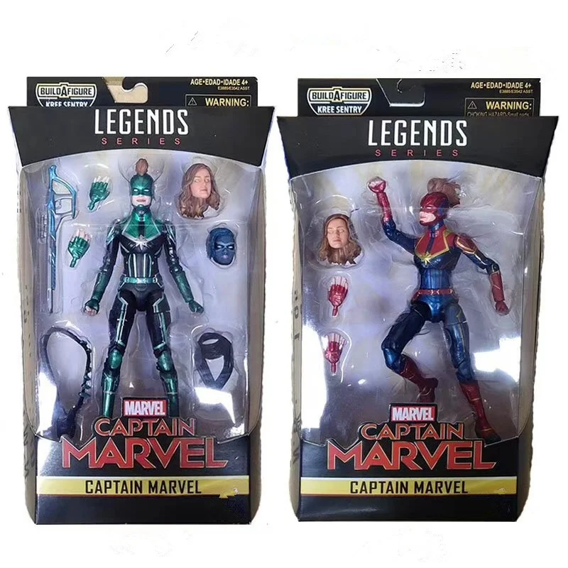 

18CM Marvel The Avengers Captain Marvel Movable Joints Figurine Dolls Toys PVC Action Figure Collection Model Toy H604