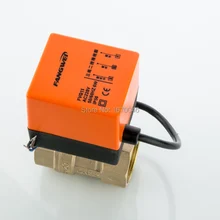 DN32(G1.") Электрический привод клапан, AC220V Электрический шаровой клапан, латунный моторизованный шаровой клапан, Тип переключателя электрические двухходовые клапаны