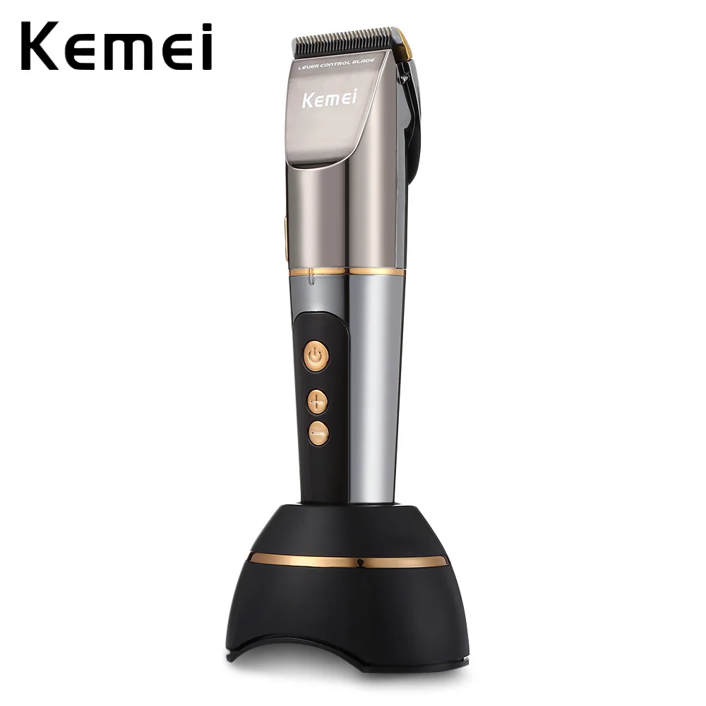

Kemei Rechargeable Electric Professional Hair Trimmer Clipper Washable Beard Trimmer Barber Machine With Fast Charging 110-240V