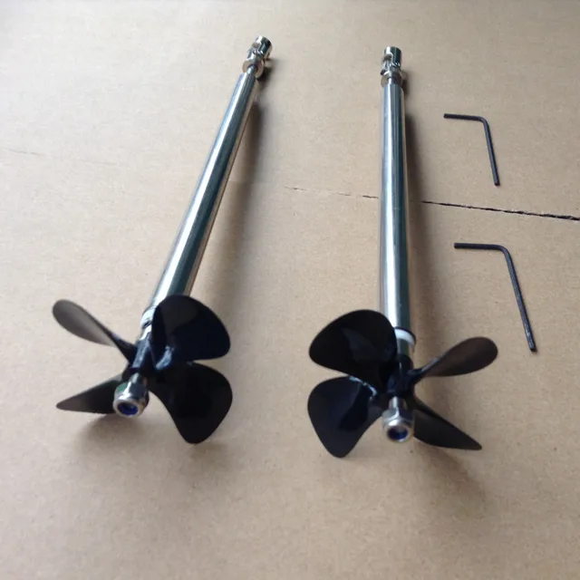 2PCS/Lot RC Boat Stainless Steel Boat Shaft Set Drive Dog Propellers
