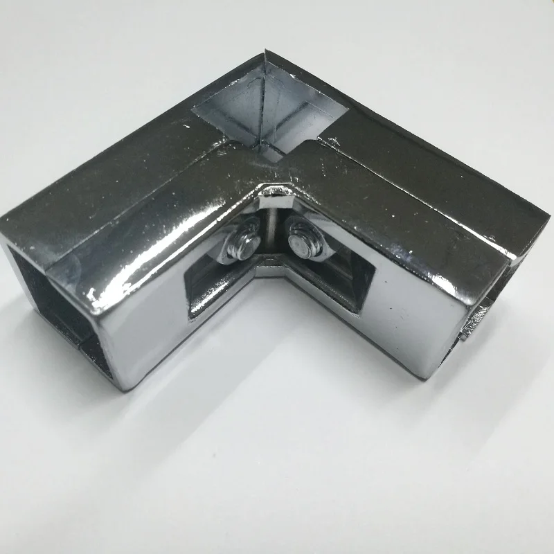 25 * 25mm Square Pipe Tee Fittings / Shelves Racks Square Tube